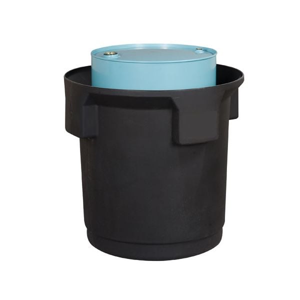 Justrite® Single Drum Collection Center, Eco Friendly, Black