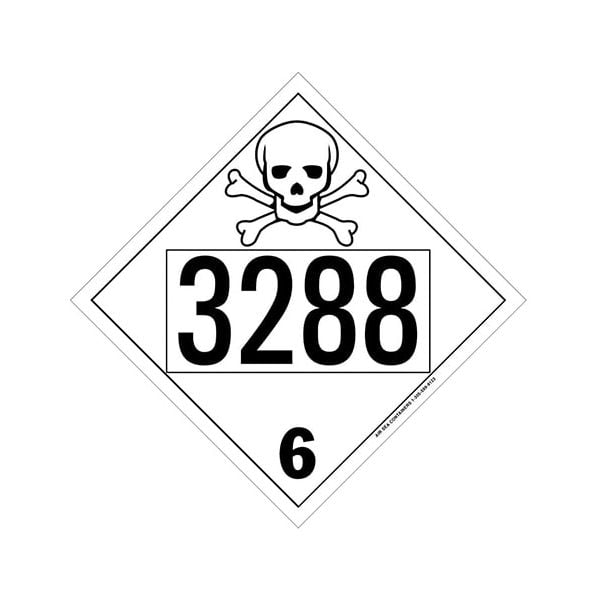 UN 3288 Placard