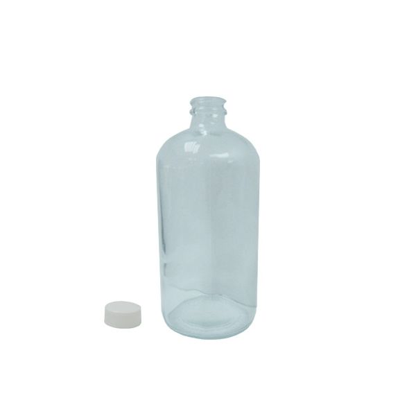 Clear Boston Round Glass 32oz Bottle