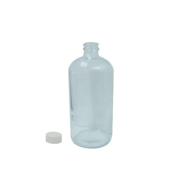 Clear Boston Round Plastic 32oz Bottle