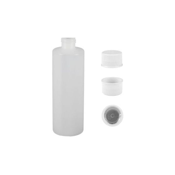 8 oz HDPE Cylinder Plastic Bottle (Natural)