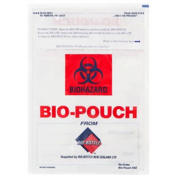 9.5" x 13.5" Biohazard Pouch, Specimen Bag