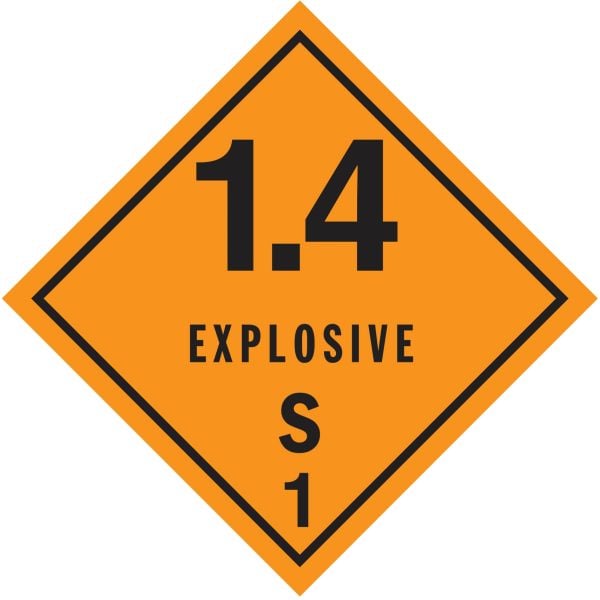 Explosives 1.4S Label