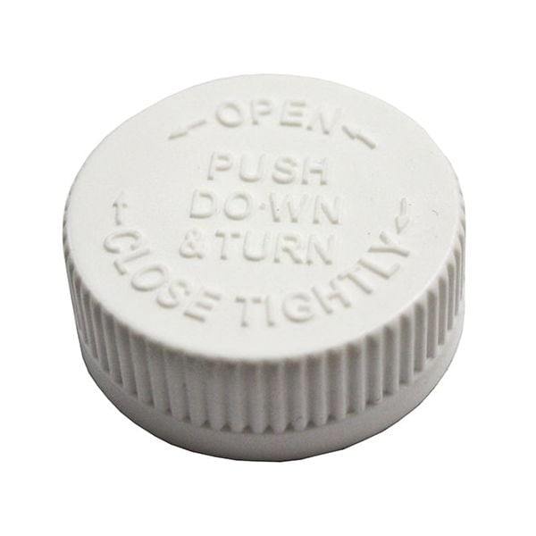 Child Resistant Caps - Fits 38/400 Plastic Jugs