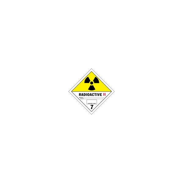 Radioactive Category II Label