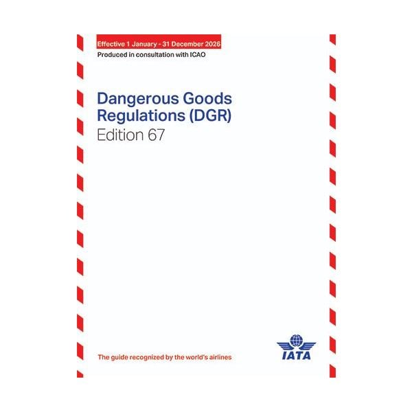 2026 67th Edition IATA Dangerous Goods Regulations - Spiral Bound - (English)