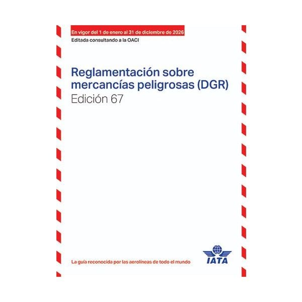 2026 67th Edition IATA Dangerous Goods Regulations  - Perfect Bound - (Spanish)