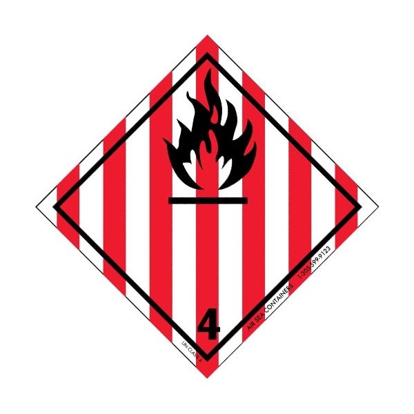Flammable Solid Label