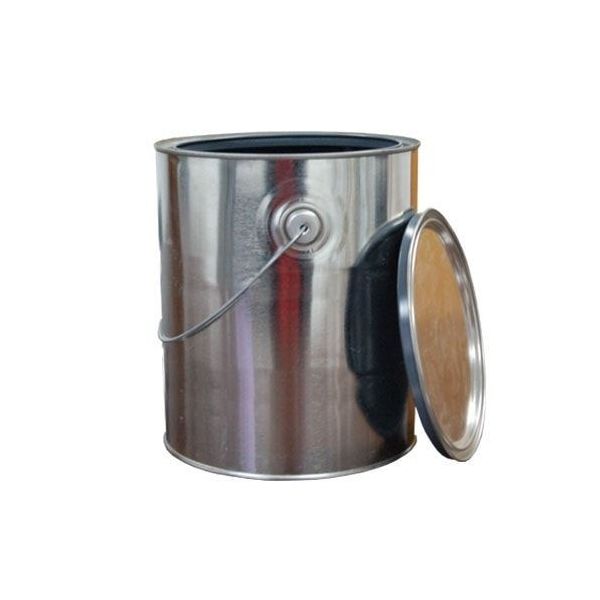 1 Gallon Unlined Metal Paint Cans w/ Lid + Handle