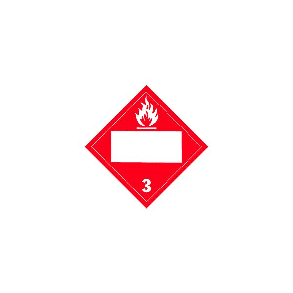 Flammable Liquid Blank Placards