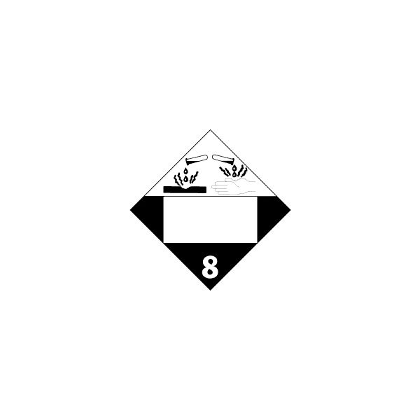 Corrosive Blank Placard