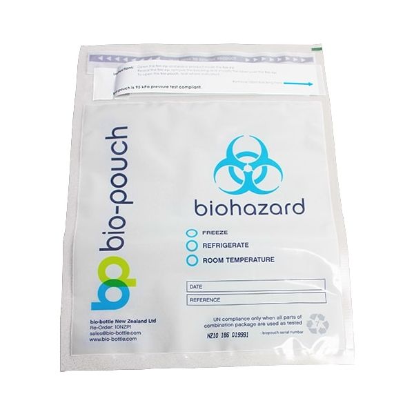 12.25" x 16" Biohazard Pouch, Specimen Bag