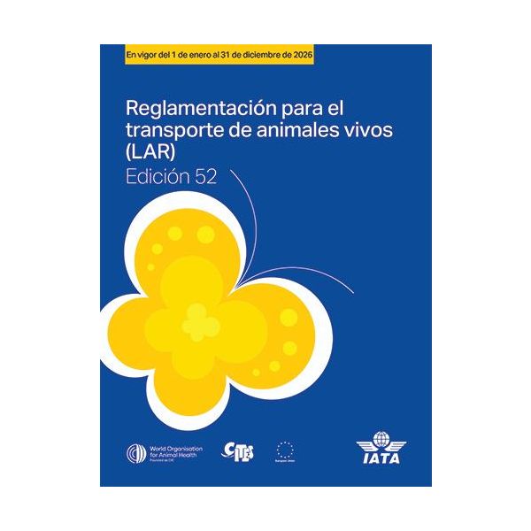 2026 52nd Edition Live Animal Regulations (LAR) Manual (Spanish)