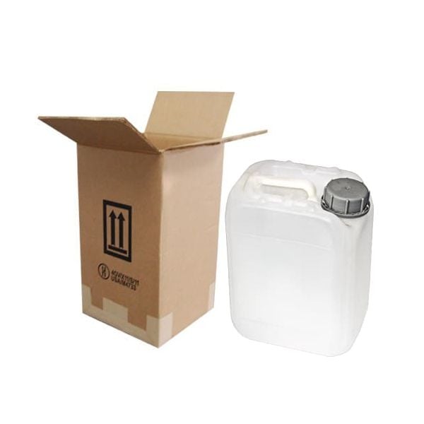 5 Liter (1.32 Gallon) Jerrican / Jug Shipper - 3H1 - Natural/White