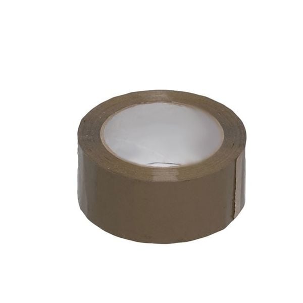 3" Brown Heavy Duty Plastic Adhesive Tape, 1 Roll