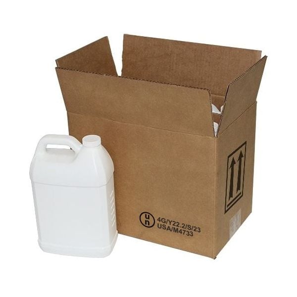 4 x 4 Liter Glass Jug Kit (4G/X30.5 & 4G/Y40.5) – Jugs and Foam Inserts (Amber Jugs)