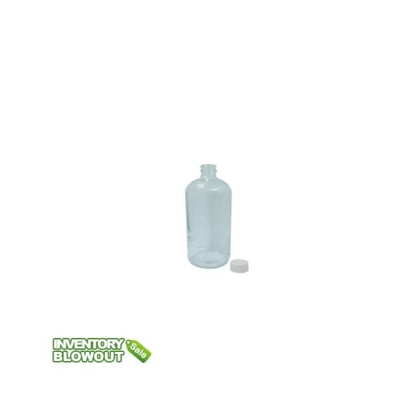 Clear Boston Round Glass 4oz Bottle