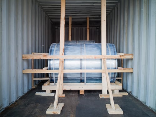 steel coil lashing and chocking