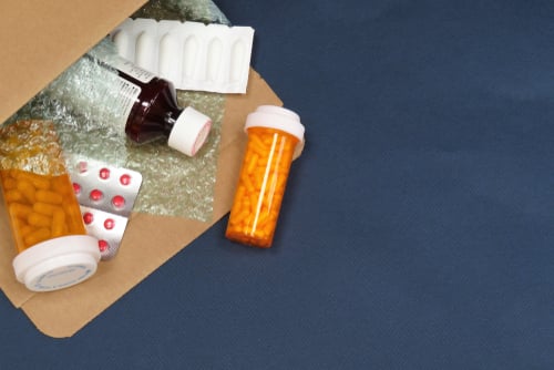 box of compounded prescription medications