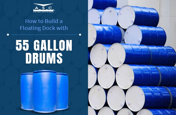 how to build floating dock 55 gallon drums
