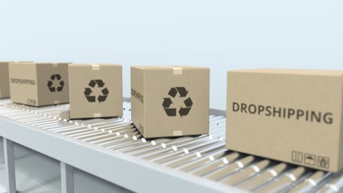 dropshipping boxes factory conveyor