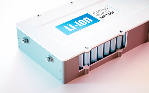 lithium ion battery pack 3D render
