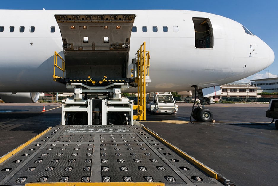 cargo plane open door